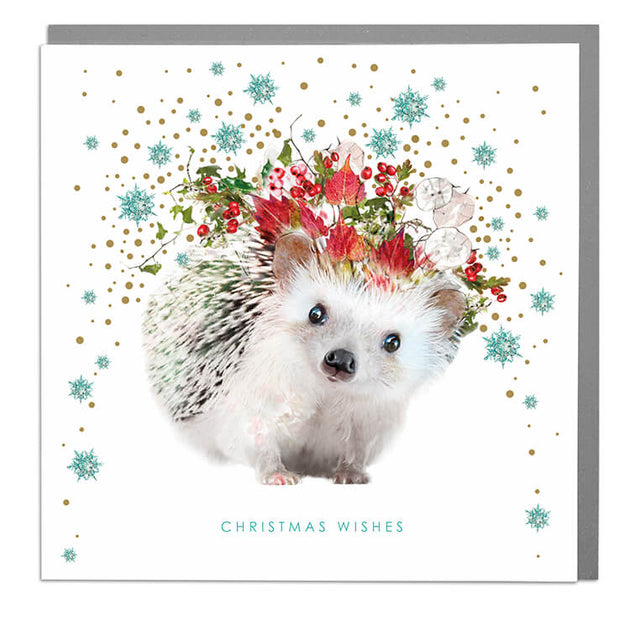 Hedgehog Christmas Card By Lola Design Lola Design Ltd