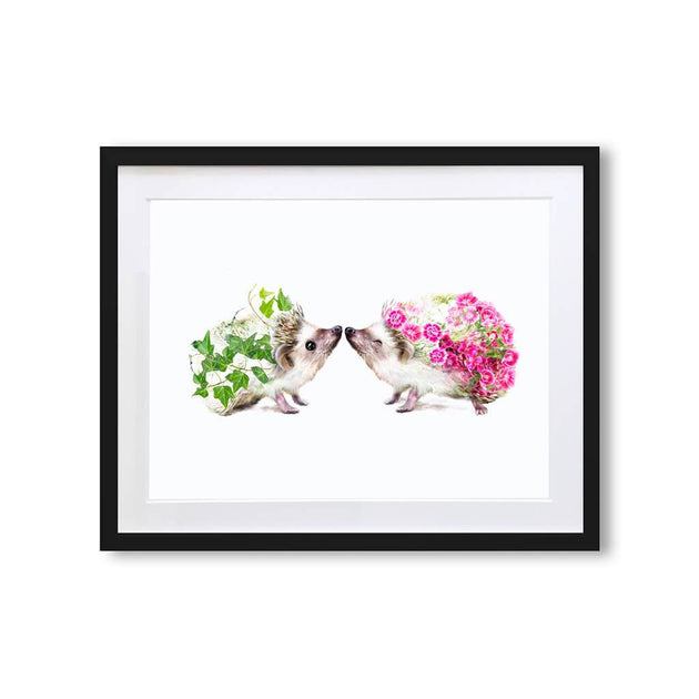 Hedgehogs Art Print By Lola Design Lola Design Ltd