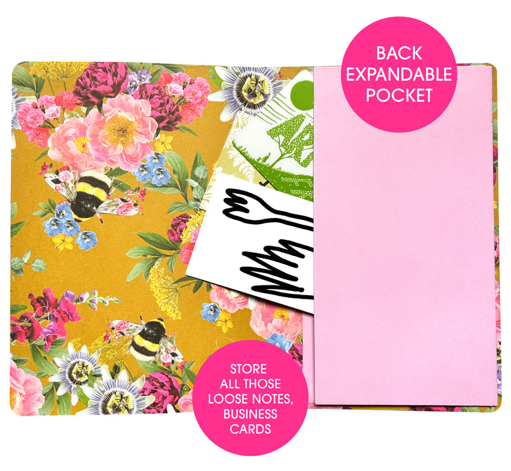 Hardback Bee Journal with Elastic Closure