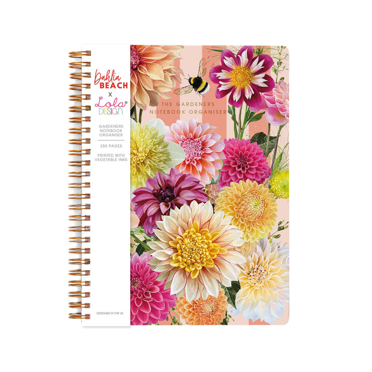 Dahlia Beach x Lola Design B5 Spiral Bound Gardeners Notebook