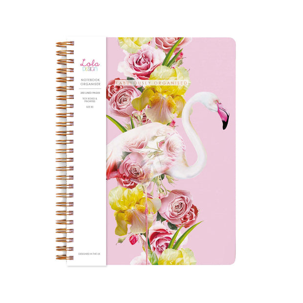 Flamingo Large B5 Spiral Bound Notebook