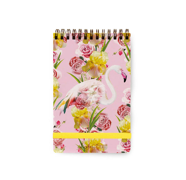 Flamingo Top Spiral Reporter Notepad