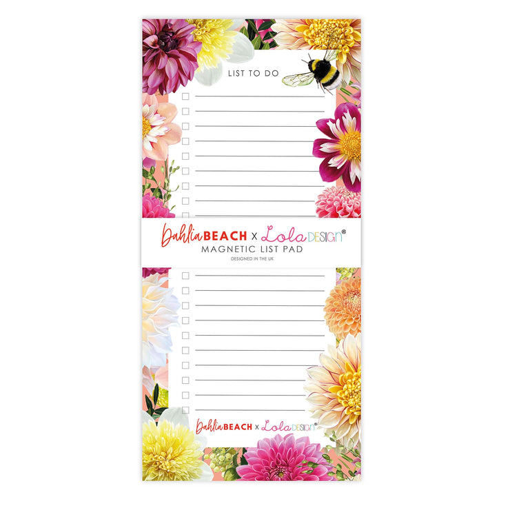 Lola Design x Dahlia Beach magnetic to-do list pad