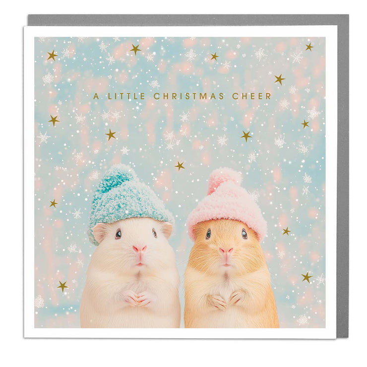 Guinea Pigs - Christmas Cheer Card by Lola Design