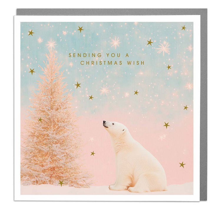 Polar Bear - Christmas Wish Card by Lola Design