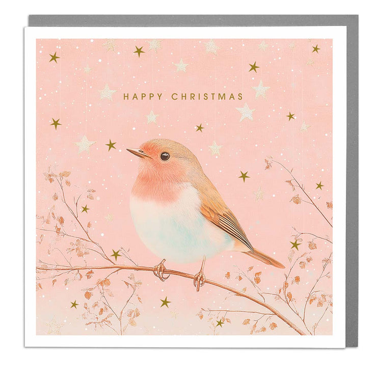 Robin - Happy Christmas Card by Lola Design