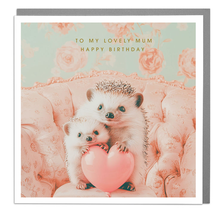 Hedgehogs Mum Birthday Card by Lola Design