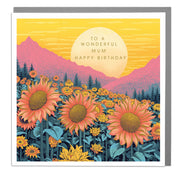 Mum Birthday - Sunflowers Greeting Card by Lola Design