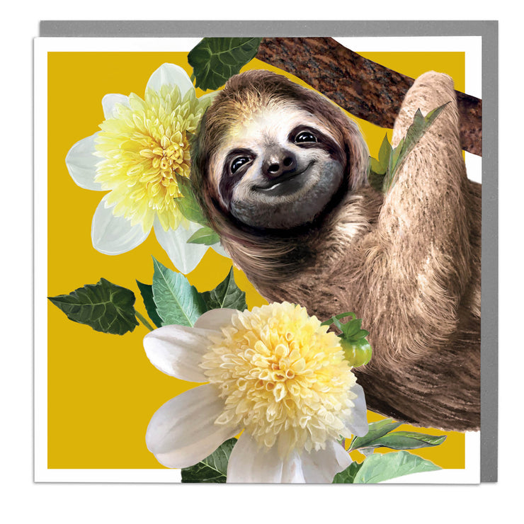 Sloth Blank Art Card by Lola Design