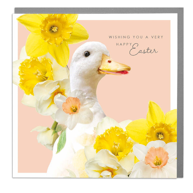 Happy Easter - Duck Easter Card by Lola Design