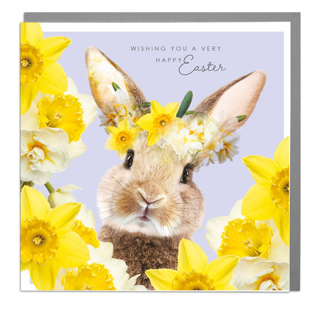 Happy Easter - Rabbit Easter Card by Lola Design