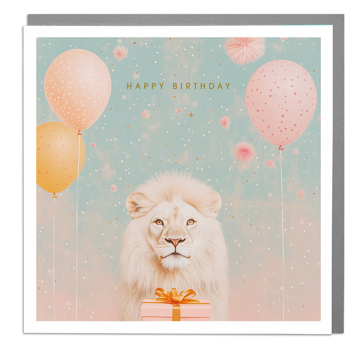 Lion Birthday Card by Lola Design