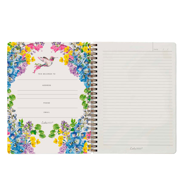 Hummingbird Wiro Bound Organiser / Notebook - Lola Design Ltd