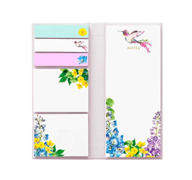 Hummingbird Sticky Notes Memo Folio - Lola Design Ltd