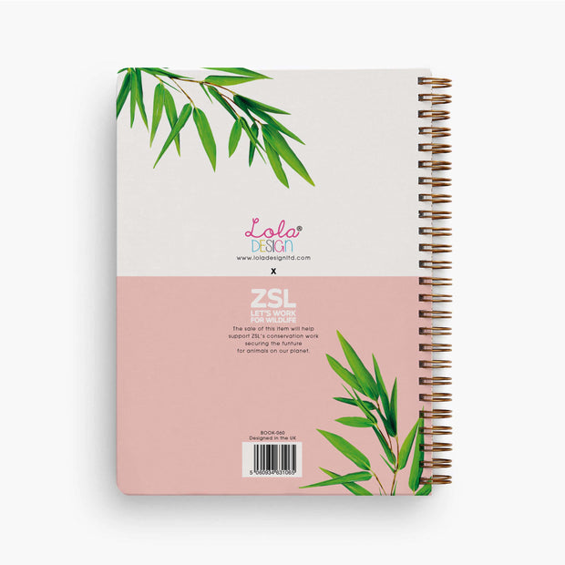 Red Panda B5 Wiro Bound Organiser - Lola Design x ZSL - Lola Design Ltd