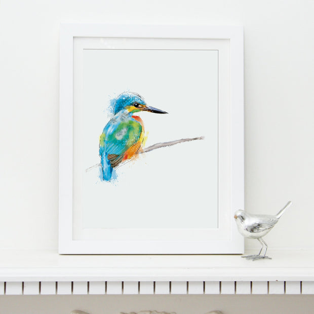 Kingfisher Art Print - Lola Design Ltd