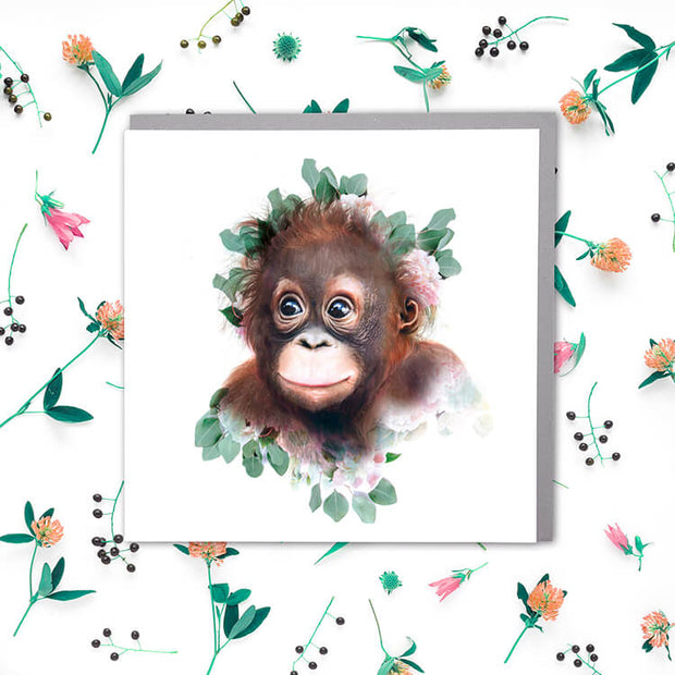 Orangutan Card - Lola Design Ltd