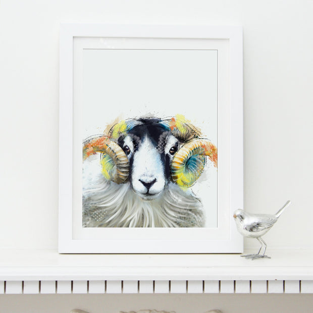 Ram Art Print - Lola Design Ltd