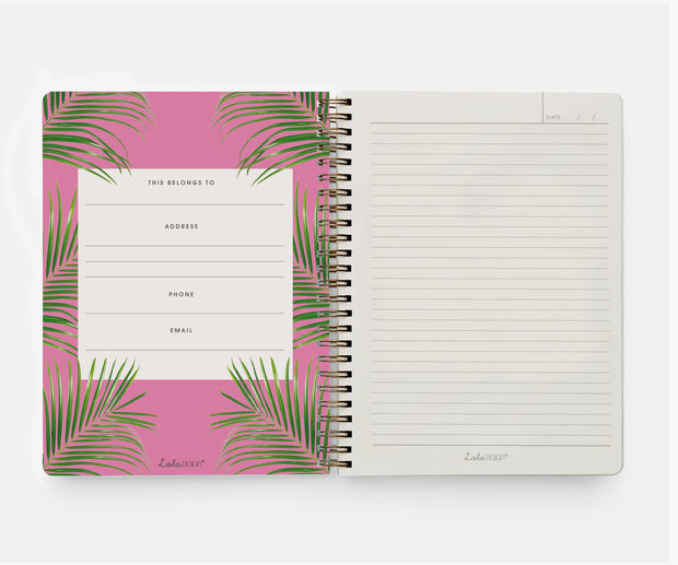 Wiro Bound Giraffe Organiser / Notebook - Lola Design x ZSL - Lola Design Ltd