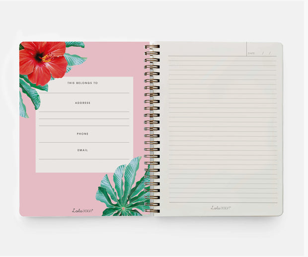 Wiro Bound Sloth Organiser / Notebook - Lola Design x ZSL - Lola Design Ltd