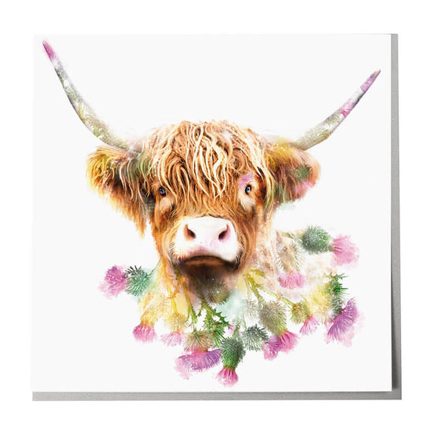 Highland Cow Card - Lola Design Ltd