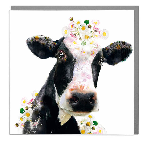 Holstein Cow Card - Lola Design Ltd