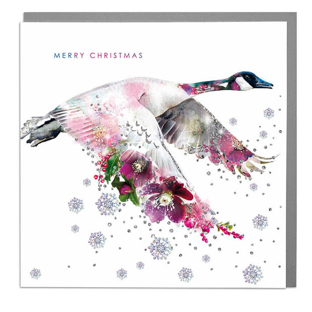 Canadian Goose Merry Christmas Card - Lola Design Ltd