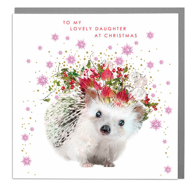 Lovely Daughter At Christmas Card - Lola Design Ltd