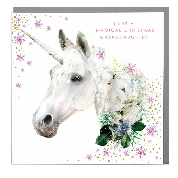 Granddaughter Magical Christmas Card - Lola Design Ltd