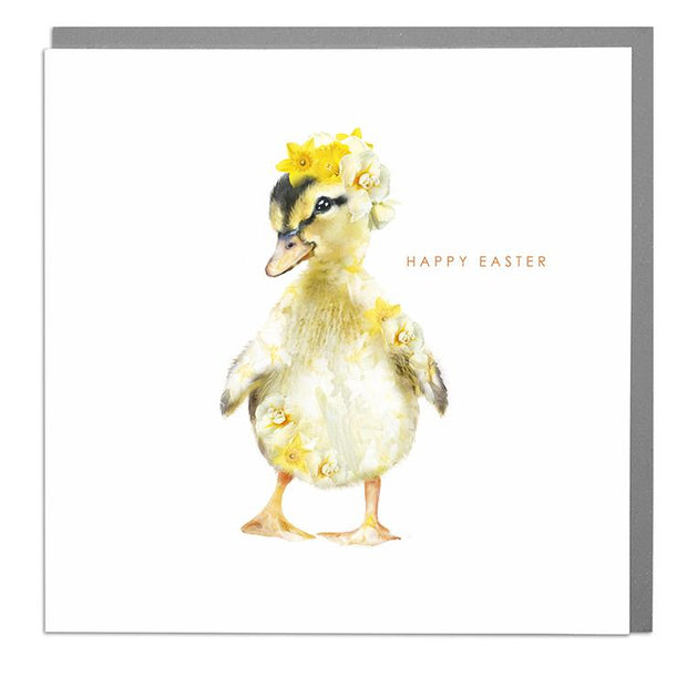 Duckling Happy Easter Card - Lola Design Ltd