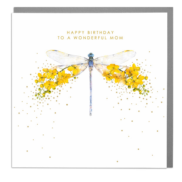 Dragonfly Mom Birthday Card - Lola Design Ltd