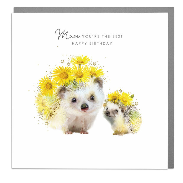 Hedghogs Mum Birthday Card by Lola Design - Lola Design Ltd