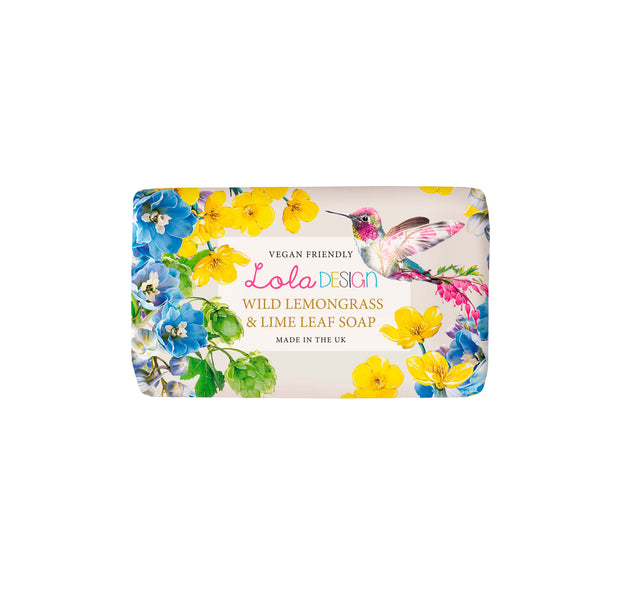 Wild lemongrass and lime leaf hummingbird soap bar - Lola Design Ltd