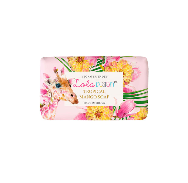 Tropical mango giraffe soap bar - Lola Design Ltd