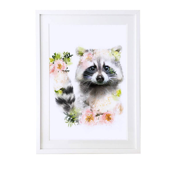 Racoon Art Print - Lola Design Ltd