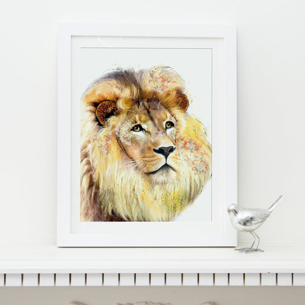 Lion Art Print - Lola Design Ltd