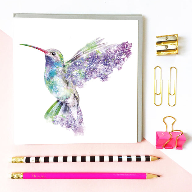 Hummingbird Card - Lola Design Ltd