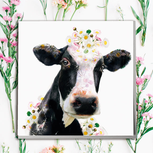 Holstein Cow Card - Lola Design Ltd