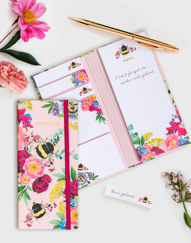 Bee Sticky Notes Memo Folio - Lola Design Ltd